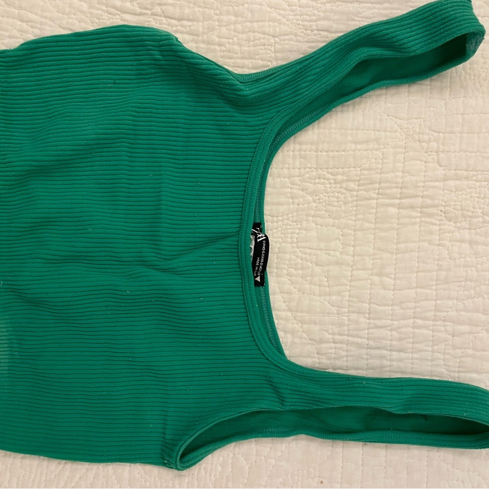 Green Zara tank